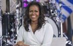 FILE - In this Oct. 11, 2018, file photo, Michelle Obama participates in the International Day of the Girl on NBC's "Today" show in New York.