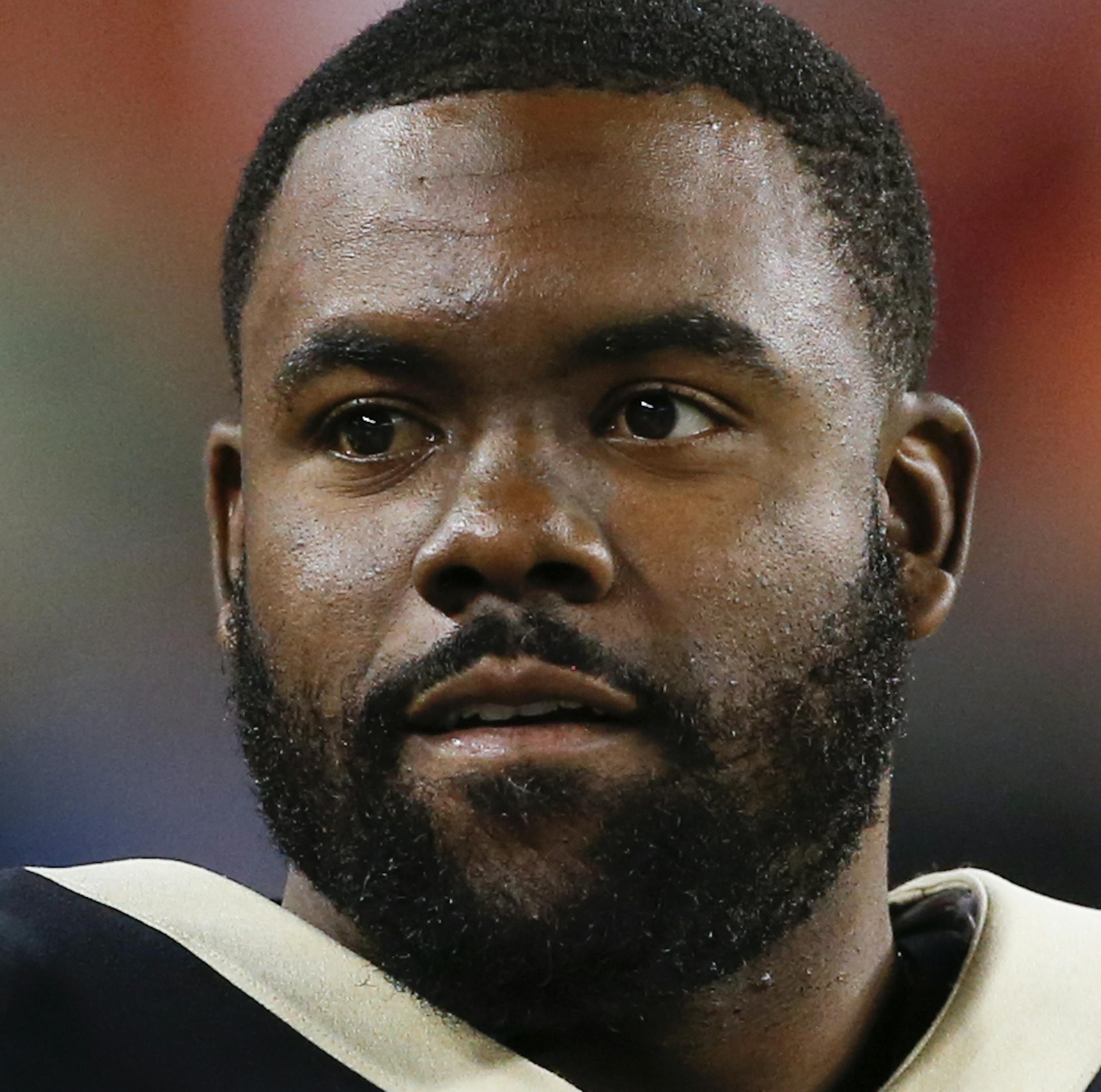 New Orleans Saints running back Mark Ingram (22) stands on the sideline during the second half of an NFL preseason football game against the Cleveland Browns, Thursday, Aug. 10, 2017, in Cleveland. (AP Photo/Ron Schwane) ORG XMIT: CDS10