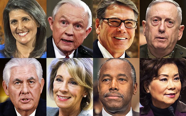 Trump cabinet nominees 2017