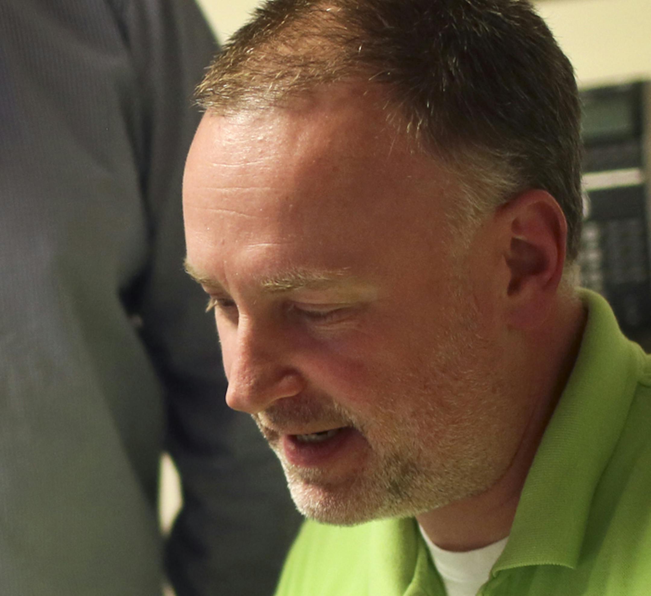 Eric Schmidt is a high-school teacher who also works in Canterbury's wagering department and was seen on opening night at Canterbury Park Friday, May 16, 2014, in Shakopee, MN. It takes a lot of folks behind the scenes to keep a horse track running smoothly.](DAVIDJOLES/STARTRIBUNE) djoles@startribune Opening night at Canterbury Park Friday, May 16, 2014, in Shakopee, MN ORG XMIT: MIN1405170831010591