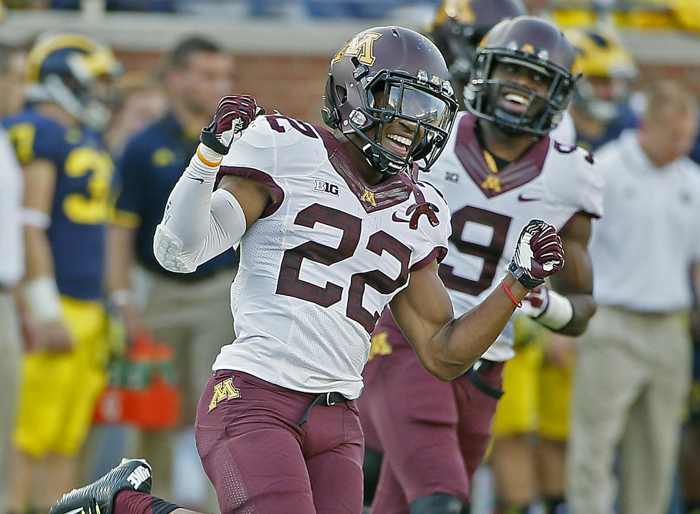 Cornerback Craig James (22), a former Gophers recruit who transferred to Southern Illinois, has earned a roster spot as a tryout player with the Vikings.