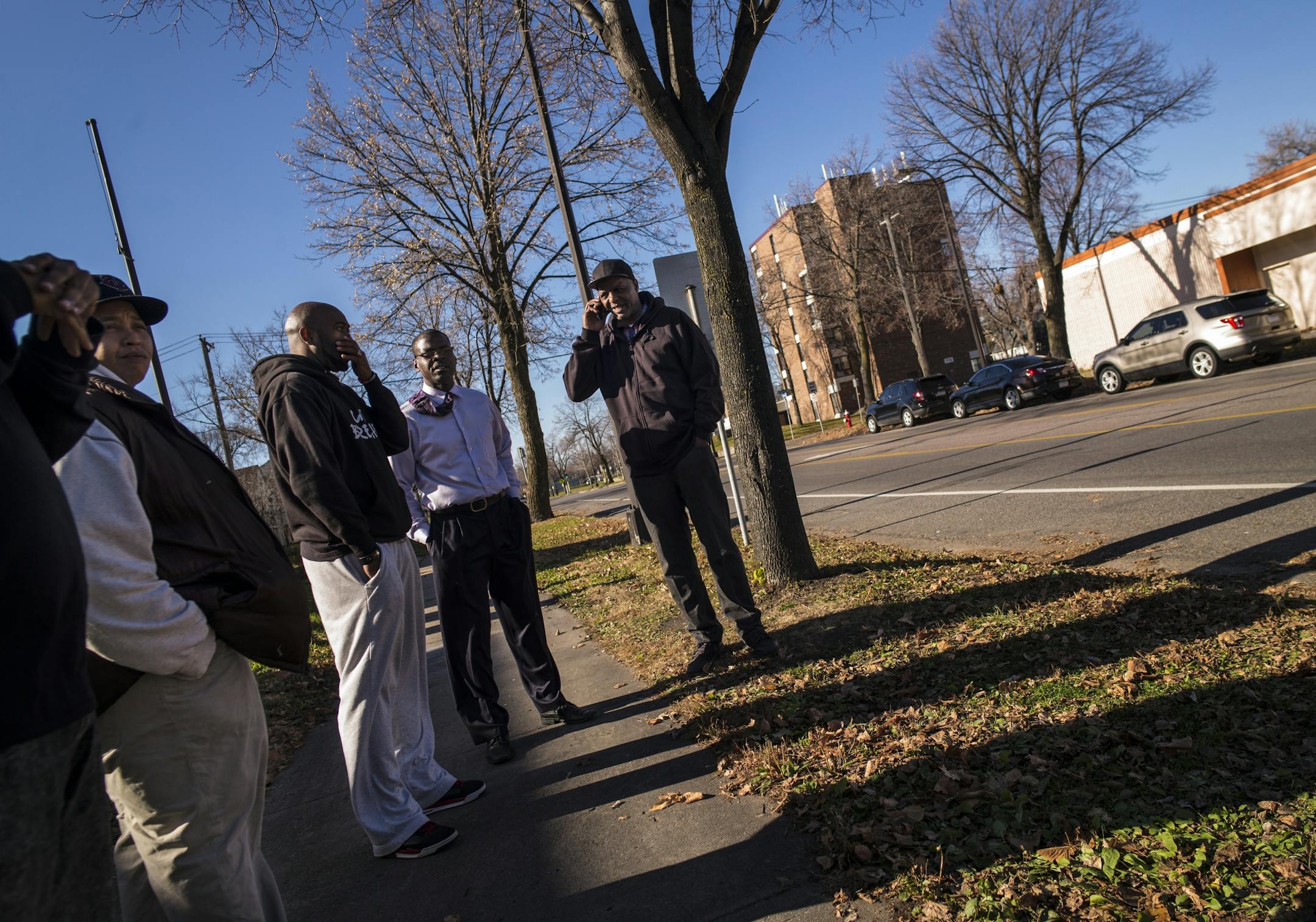 Police shot and critically wounded a suspect on the 1600 block of Plymouth Ave N. Concerned citizens and members of Black Lives Matter were present at the site of the shooting.