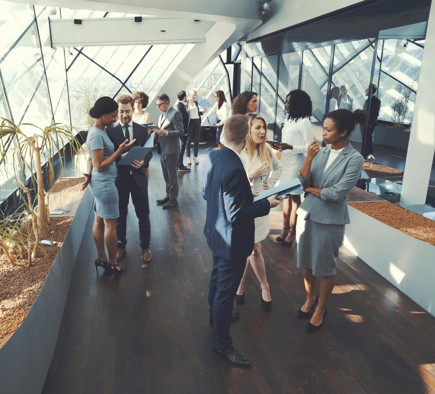 Business people at conference, coffee break. istock photo