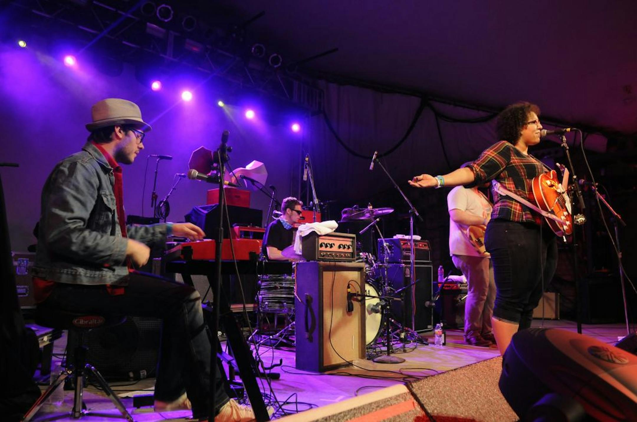 Alabama Shakes perform at Stubb's BBQ at the South By Southwest music festival in Austin, Texas, March 14, 2012. � Tony Nelson