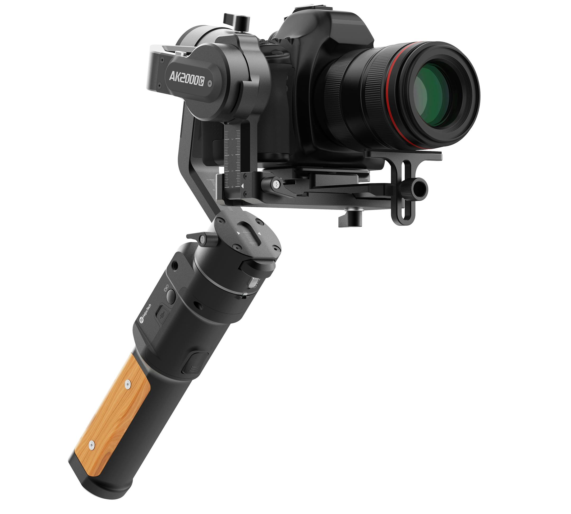 FeiyuTech's new AK2000C handheld gimbal is a motorized three-axis stabilized handheld gimbal. (FeiyuTech/TNS