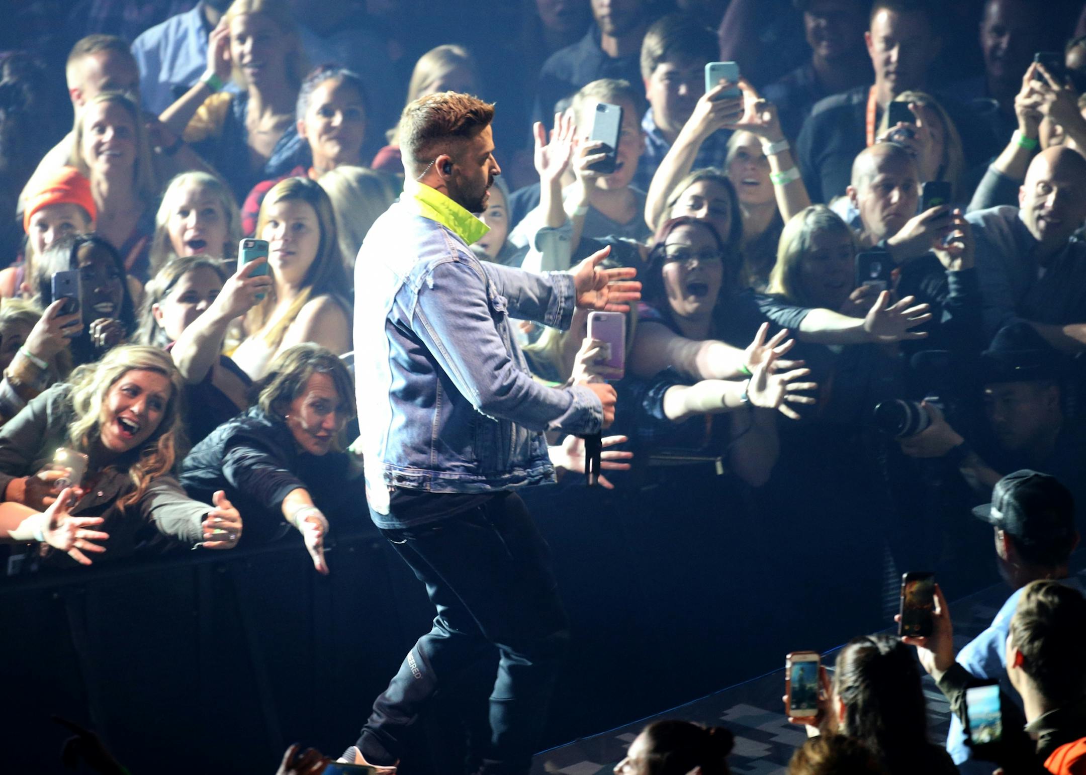 Pop superstar Justin Timberlake performed Friday, Sept. 28, 2018, at the Xcel Energy Center in St. Paul, MN.