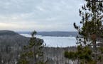 Lax Lake Overlook in Tettegouche State Park - December 8, 2020