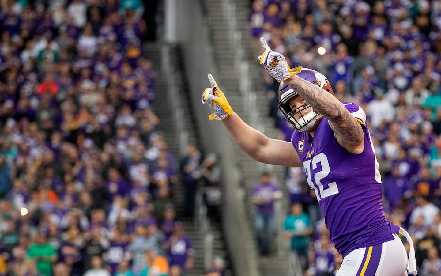 Kyle Rudolph's contract extension includes a guarantee of $9 million for this season.