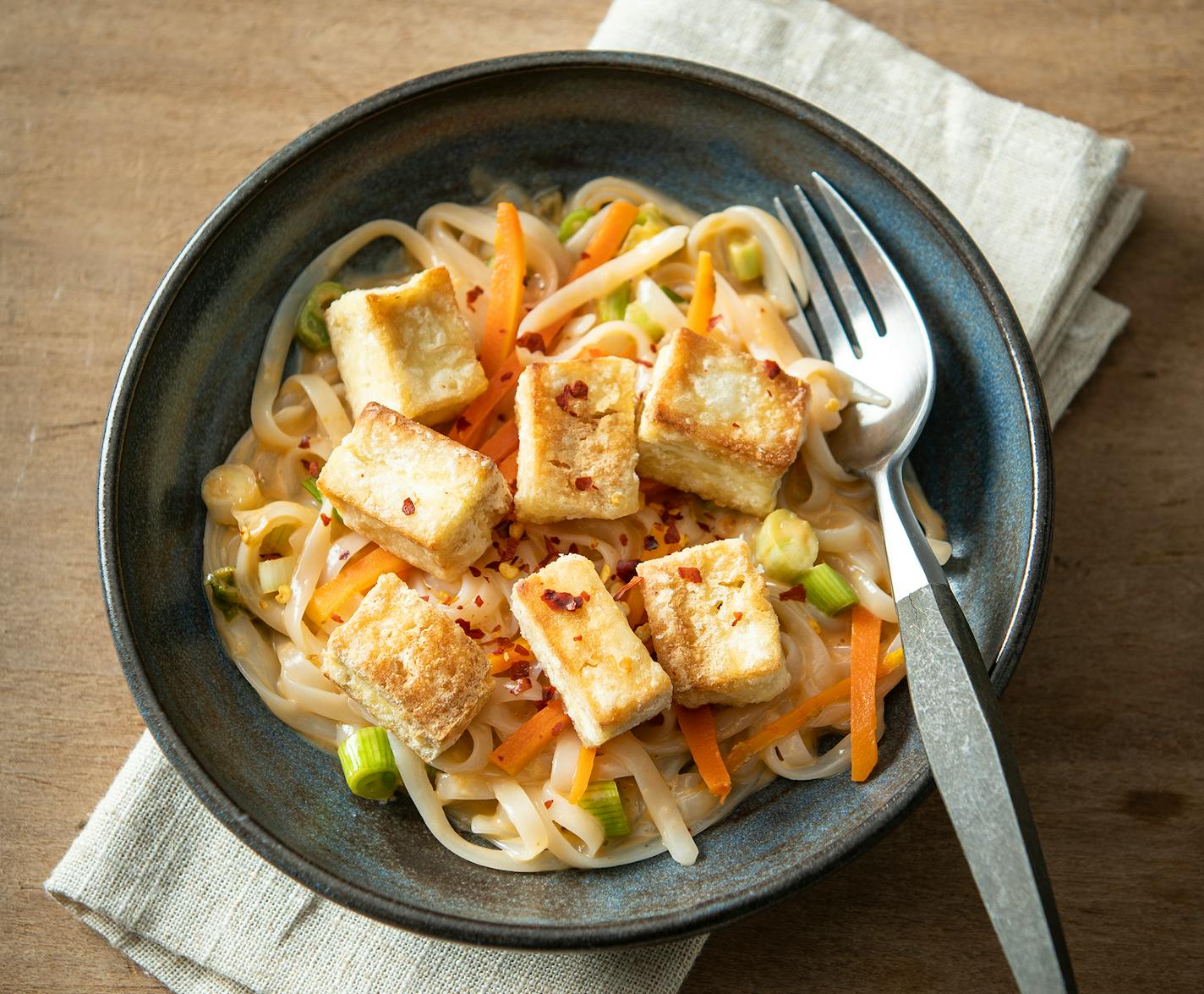 Crispy Tofu with Soupy Noodles Credit: Mette Nielsen, Special to the Star Tribune