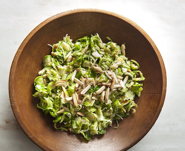 Lemony Shaved Brussels Sprouts Salad.