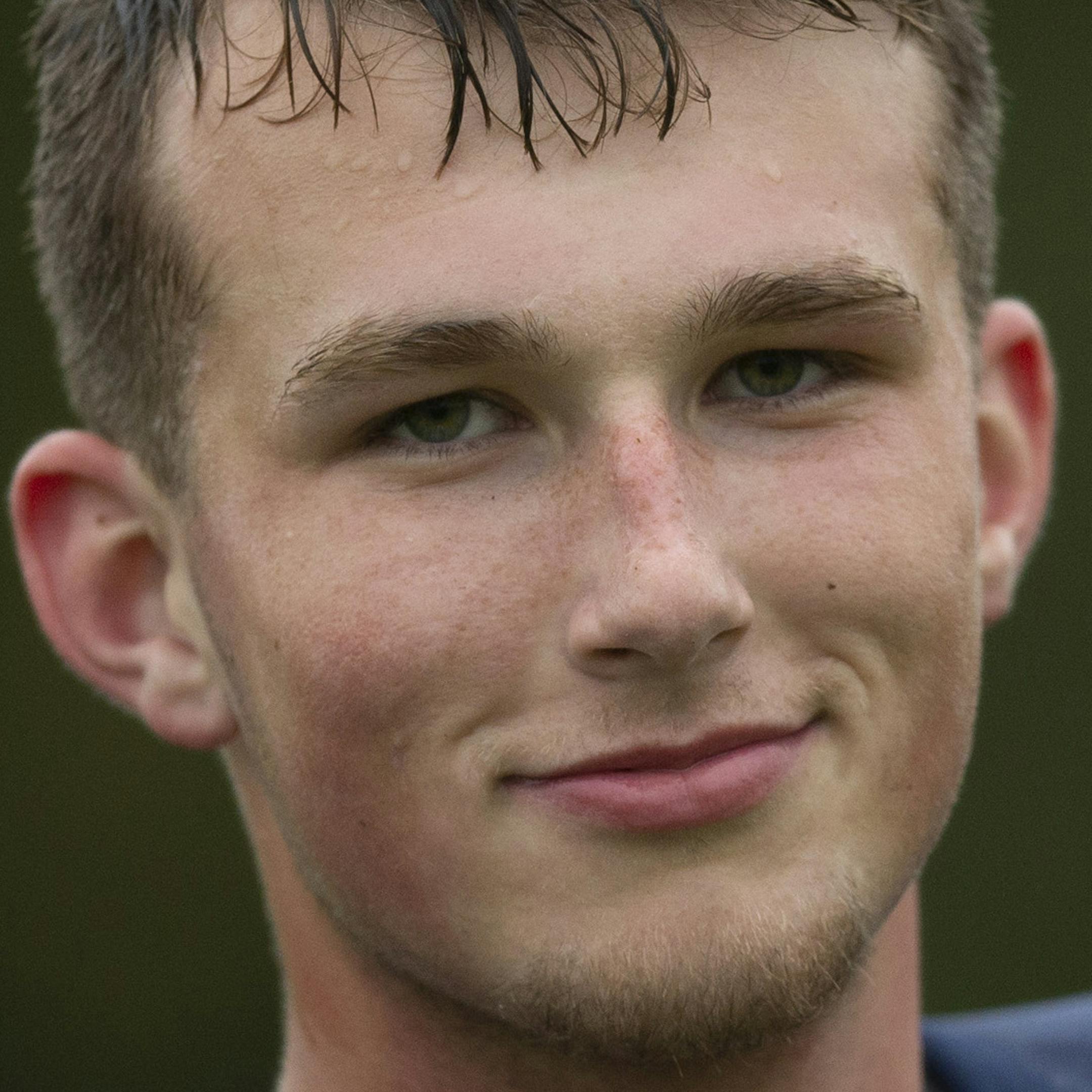 Hunter Dustman, St. Francis High School kicker. ] JEFF WHEELER ï jeff.wheeler@startribune.com St. Francis High School junior Hunter Dustman is the best kicker in an area of extreme growth in high school football. He practiced kicking during practice after school Tuesday, October 2, 2018