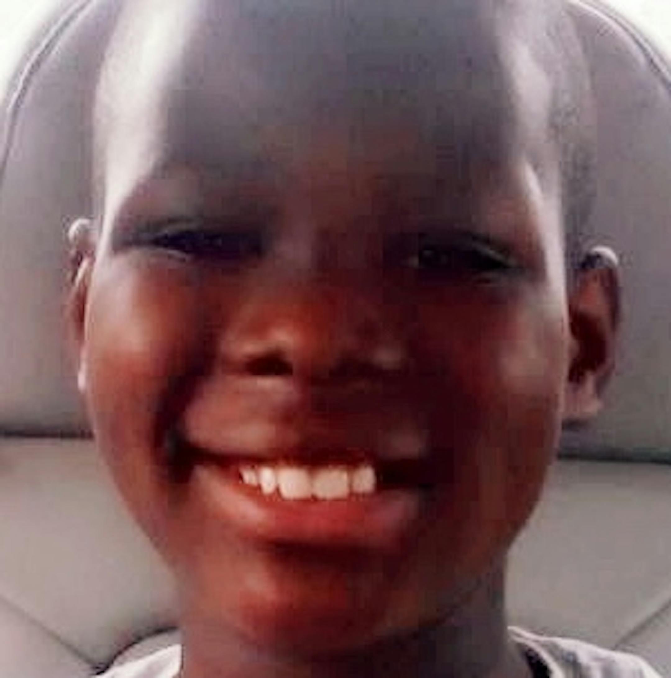 Barway Collins with younger sibling (photo courtesy of Barway's family)