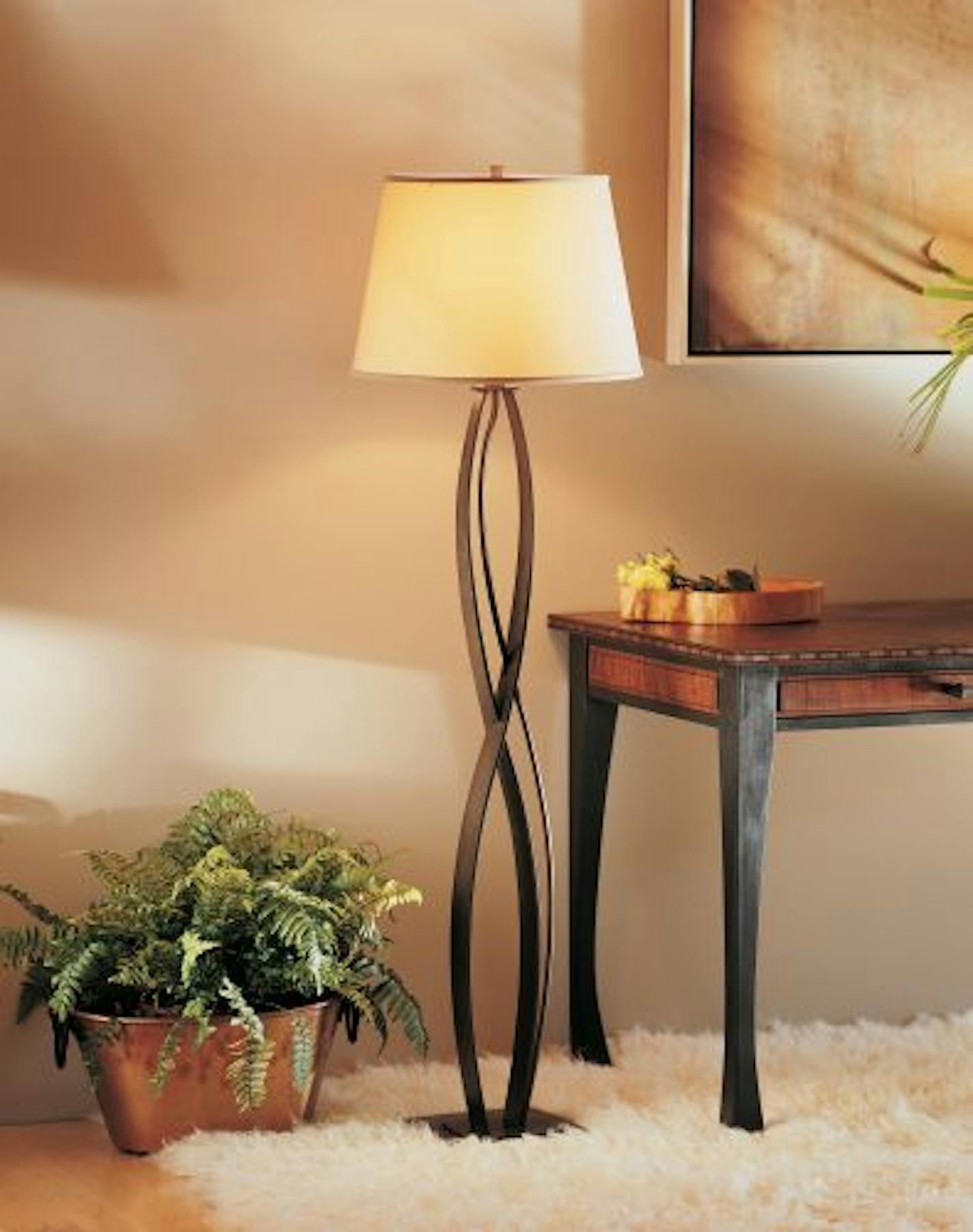 The Hubbardton Forge floor lamp sells for $436, regularly $484, during Creative Lighting's sale.