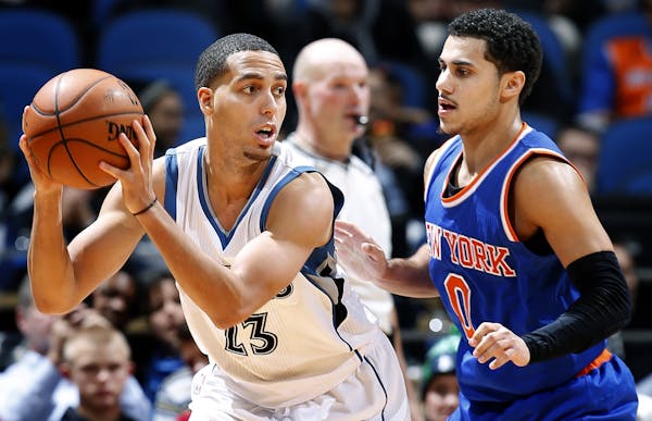Minnesota Timberwolves Kevin Martin (23) was defended by Shane Larkin (0) in the fourth quarter in November.