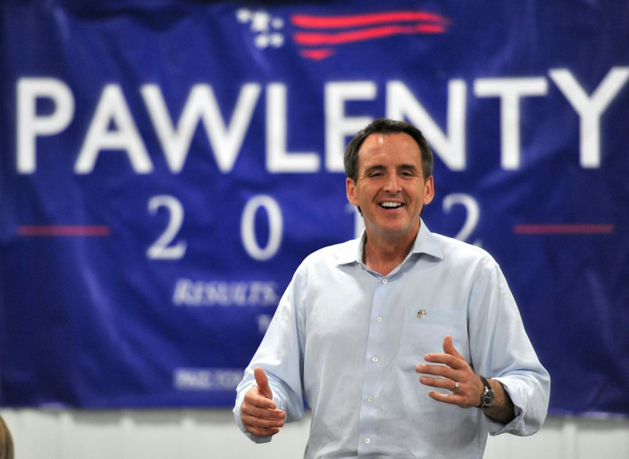 Tim Pawlenty said he will be campaigning for Mitt Romney and will not attend the state GOP convention.