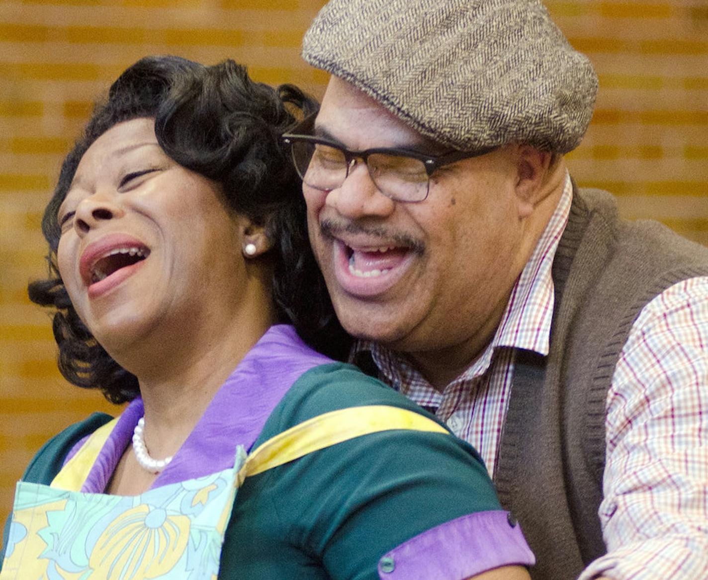 Greta Oglesby and T. Mychael Rambo in "Thunder Knocking on the Door" at Ten Thousand Things Theater Company.
Photo by Paula Keller