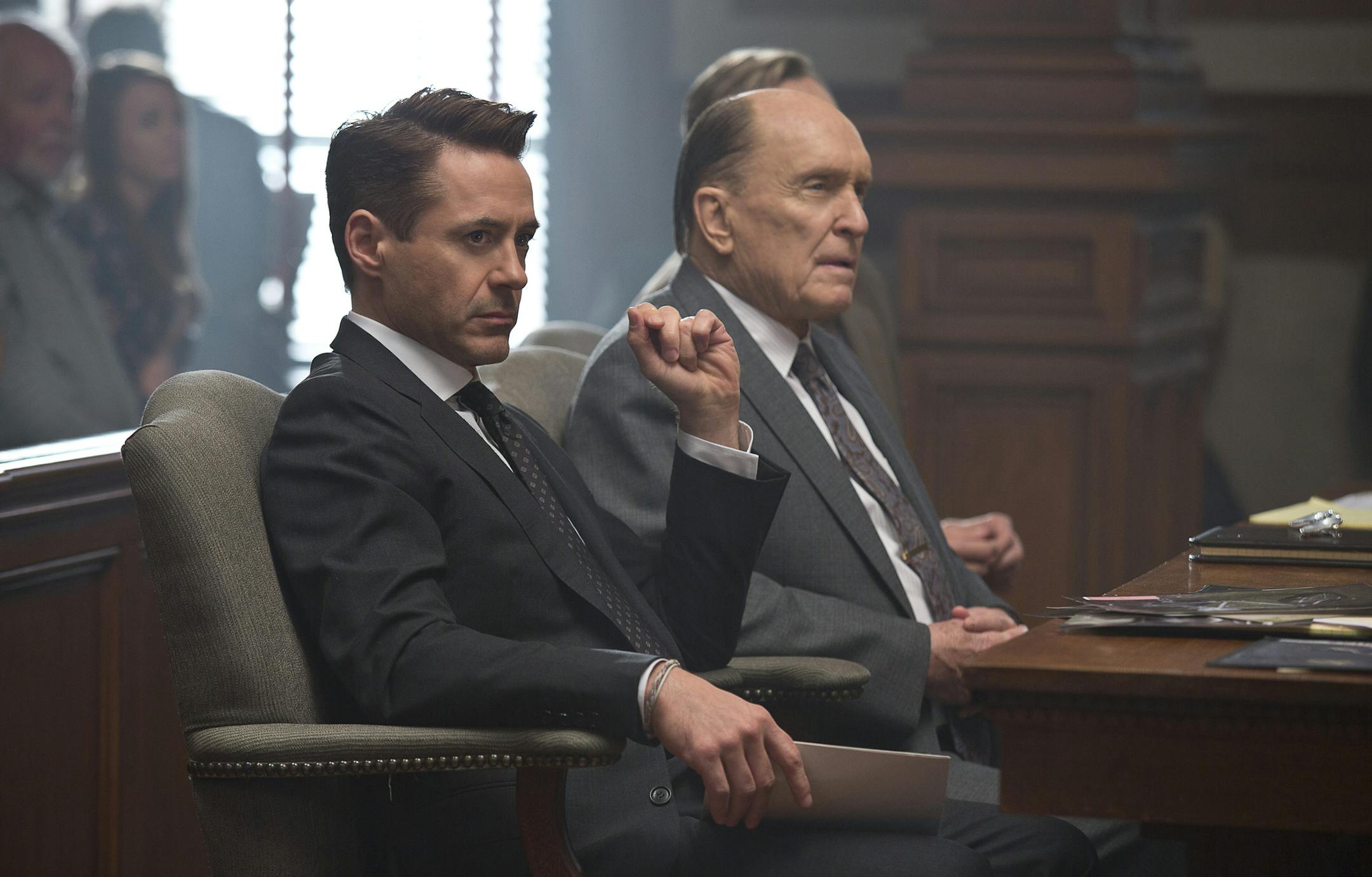Robert Downey Jr. and Robert Duvall in "The Judge."