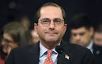 Health and Human Services Secretary Alex Azar attends a House Ways and Means Committee hearing on the FY19 budget, Wednesday, Feb. 14, 2018, on Capito