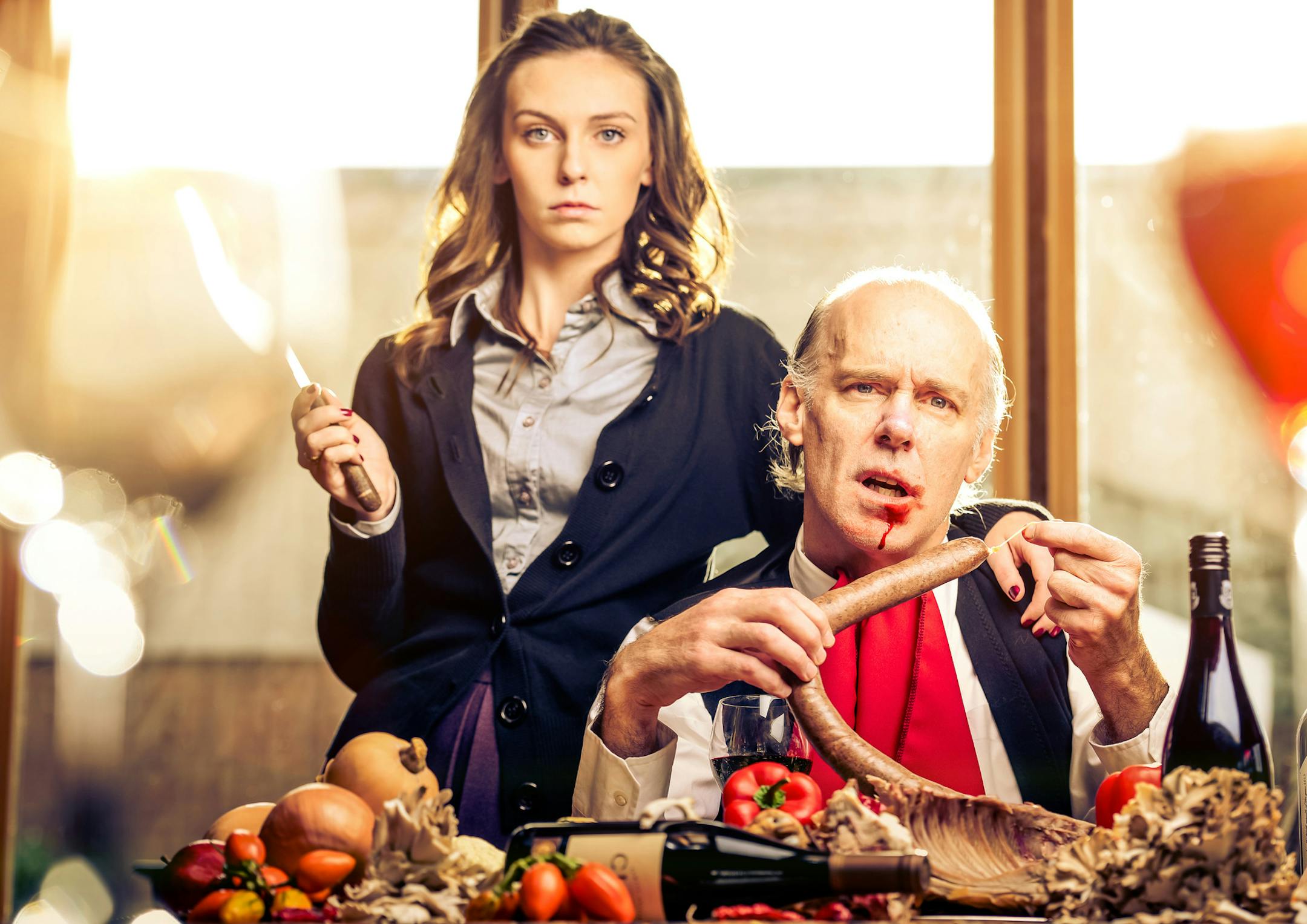 Charity Jones and Terry Hempleman in "Feast of Wolves."