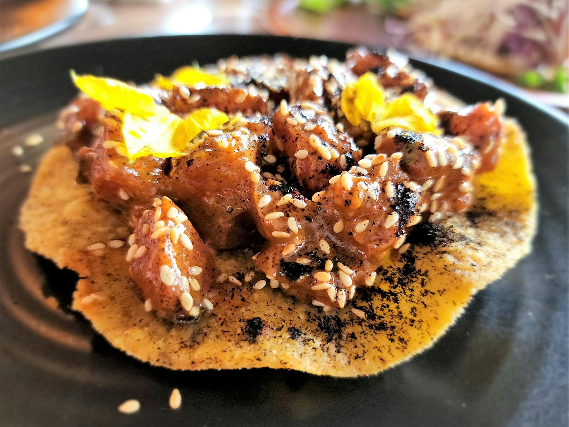 Tuna tostada at Macanda in Wayzata