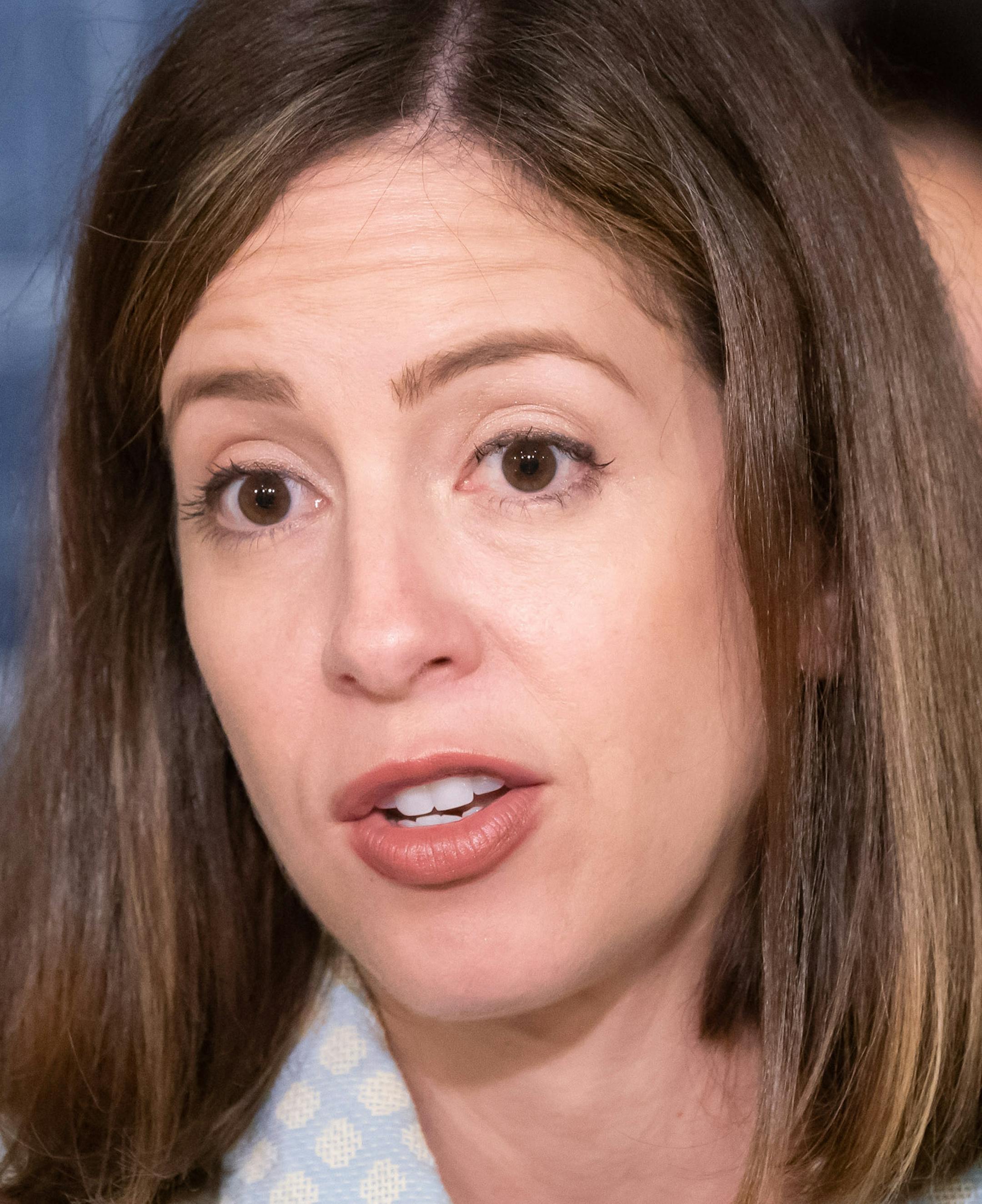 State Sen. Melisa Franzen, DFL legislators and religious leaders held a press conference at the Capitol to "show solidarity for immigrant families" and urge federal officials to reunite families separated at the U.S.-Mexico border. ] GLEN STUBBE • glen.stubbe@startribune.com Tuesday, June 26, 2018 State Sen. Melisa Franzen, DFL legislators and religious leaders held a press conference at the Capitol to "show solidarity for immigrant families" and urge federal officials to reunite families