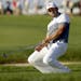 Sergio Garcia, of Spain, missed a birdie putt on the fourth hole during the rain delayed second round of the U.S. Open golf championship at Oakmont Co