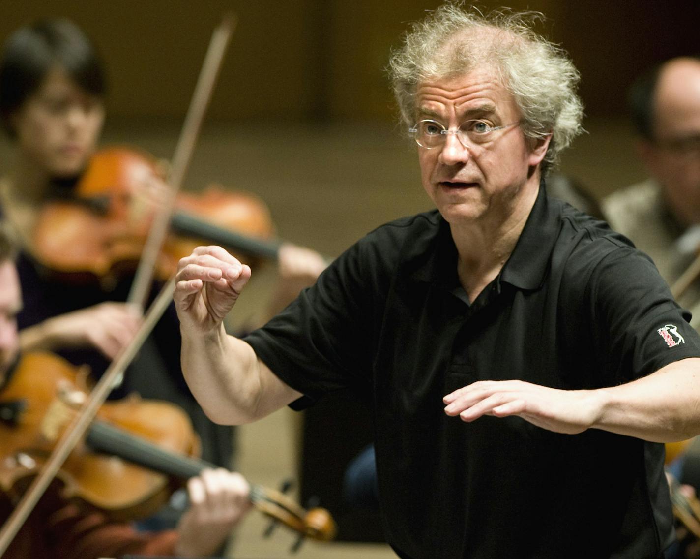 GLEN STUBBE &#x2022; gstubbe@startribune.com -- Monday, December 6, 2010 -- Minneapolis, Minn. -- ] Osmo Vanska worked with the Minnesota Orchestra during a rehearsal Monday for Handel's Messiah.