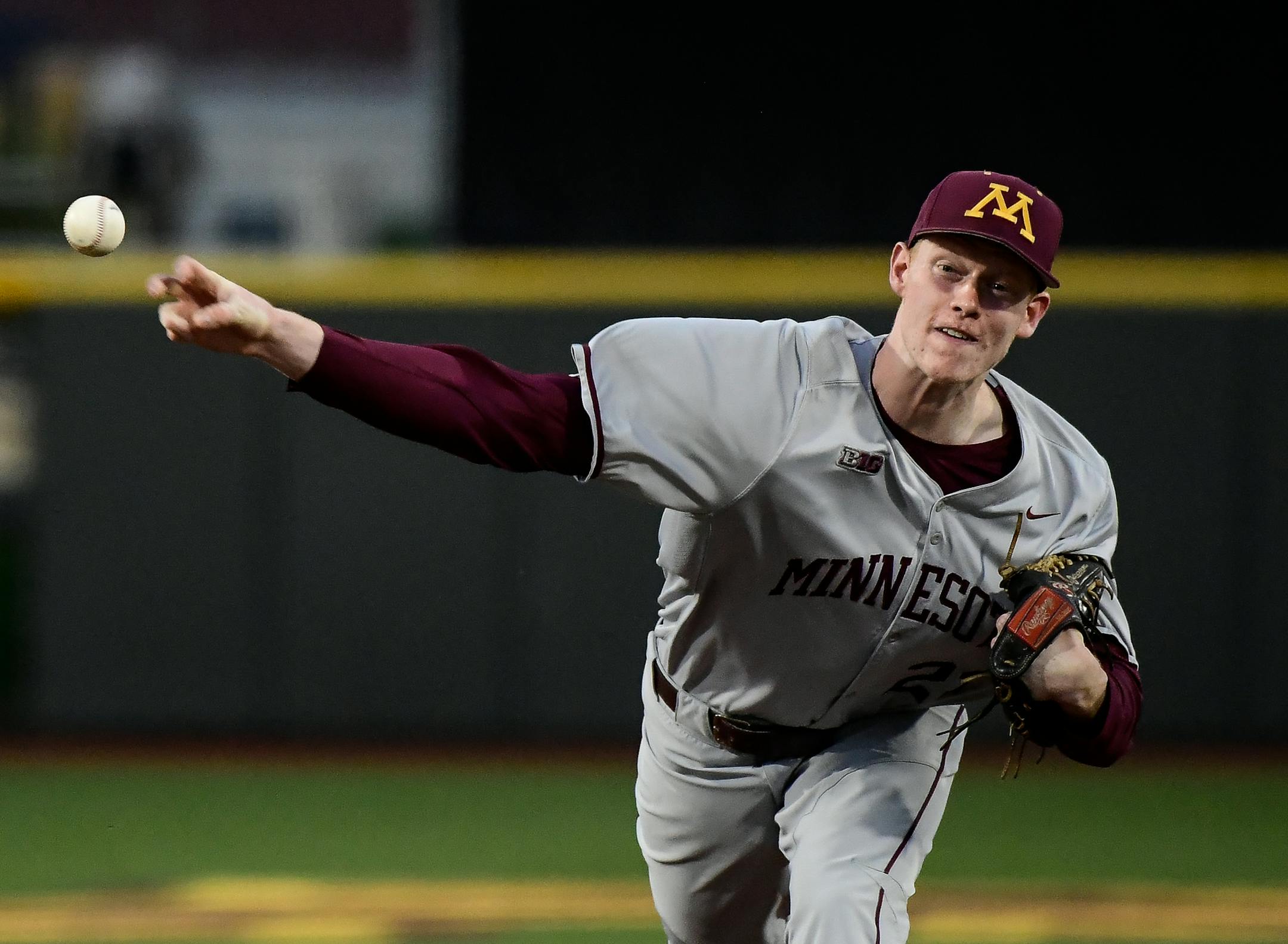 Patrick Fredrickson, a standout freshman for the Gophers last season, has returned to form after being limited because of an arm injury this season.