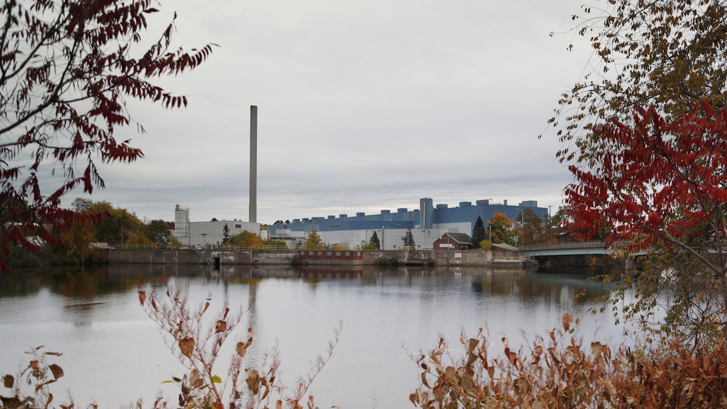 The Madison Paper Industries mill on the Kennebec River in Madison, Maine.