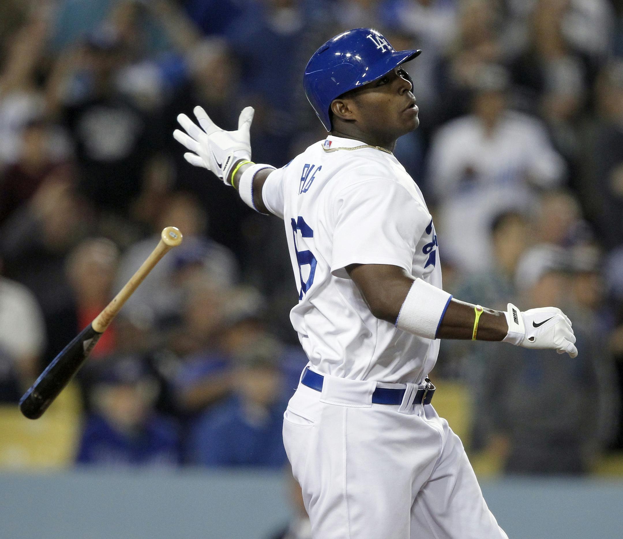 Los Angeles Dodgers' Yasiel Puig