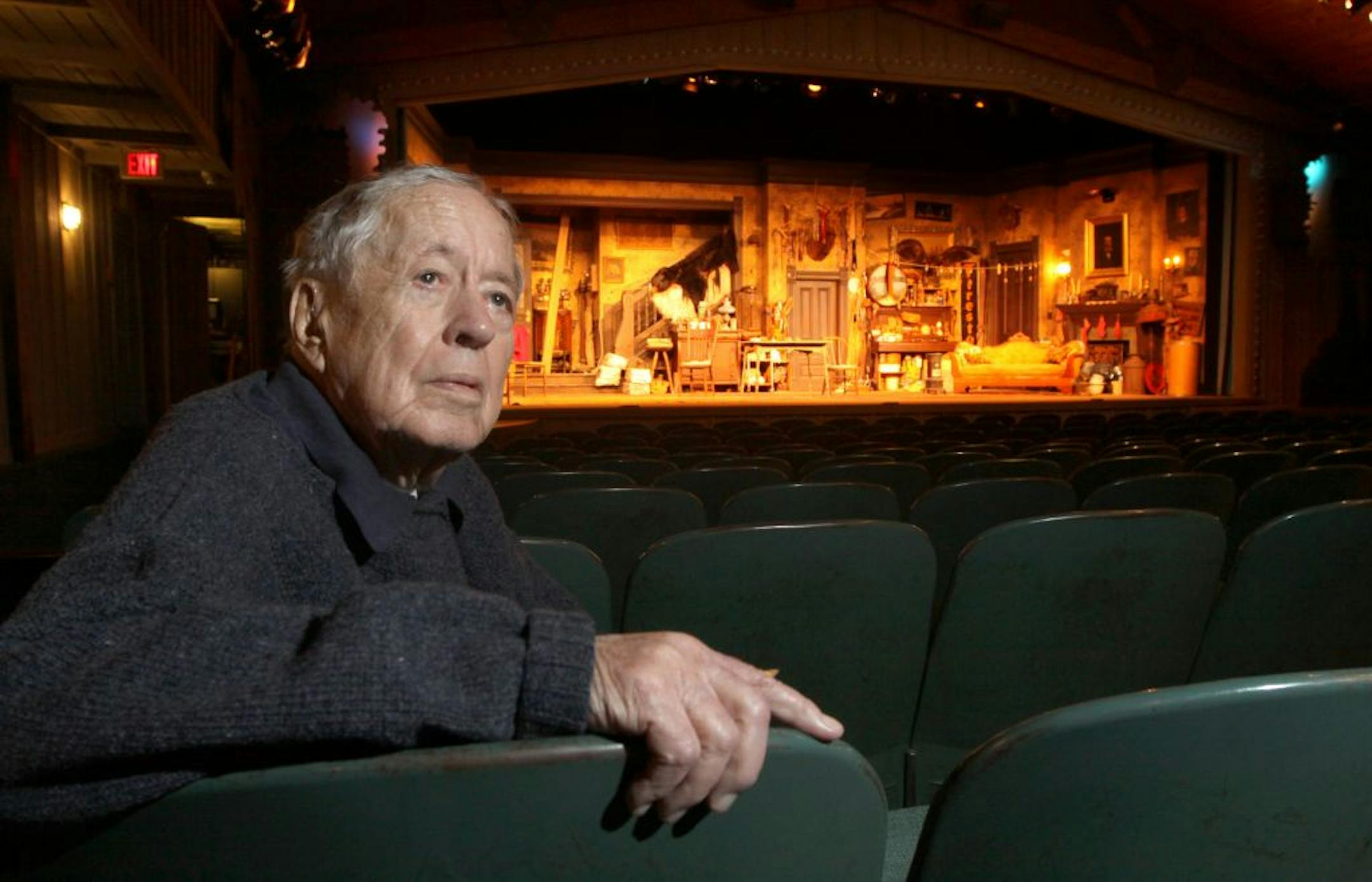 Don Stolz comes to work every day and still gives curtain speeches at the Old Log.