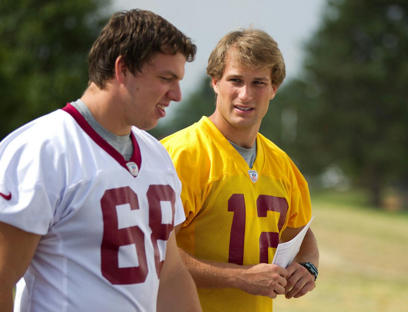 Washington QB Kirk Cousins during training camp of his rookie season in 2012.