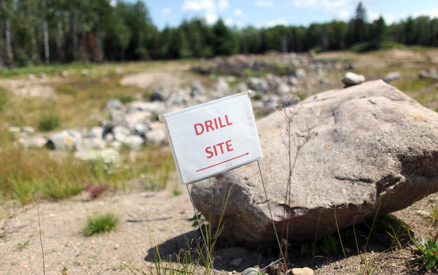 A gravel pit near several mining sites near the Kawishiwi River near Ely, Minn., in 2011.