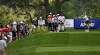 A crowd gathered to watch Michelle Wie as she teed off on the 17th hole. ] ANTHONY SOUFFLE &#x2022; anthony.souffle@startribune.com Golfers took part 