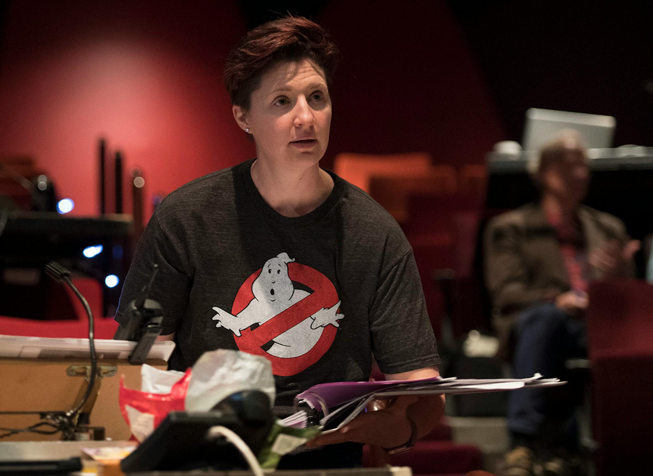 Michele Hossle, stage manager for "A Christmas Carol" at the Guthrie Theater. ] GLEN STUBBE * gstubbe@startribune.com They are one of the most-important cogs in a theatrical production, yet can anyone really say they know what stage managers do? This is the person who makes sure everyone is on time, who calls the cues, who manages the show once it is up and running and the director has moved on, who handles the schedules, communicates with all other departments and even answers questions such as