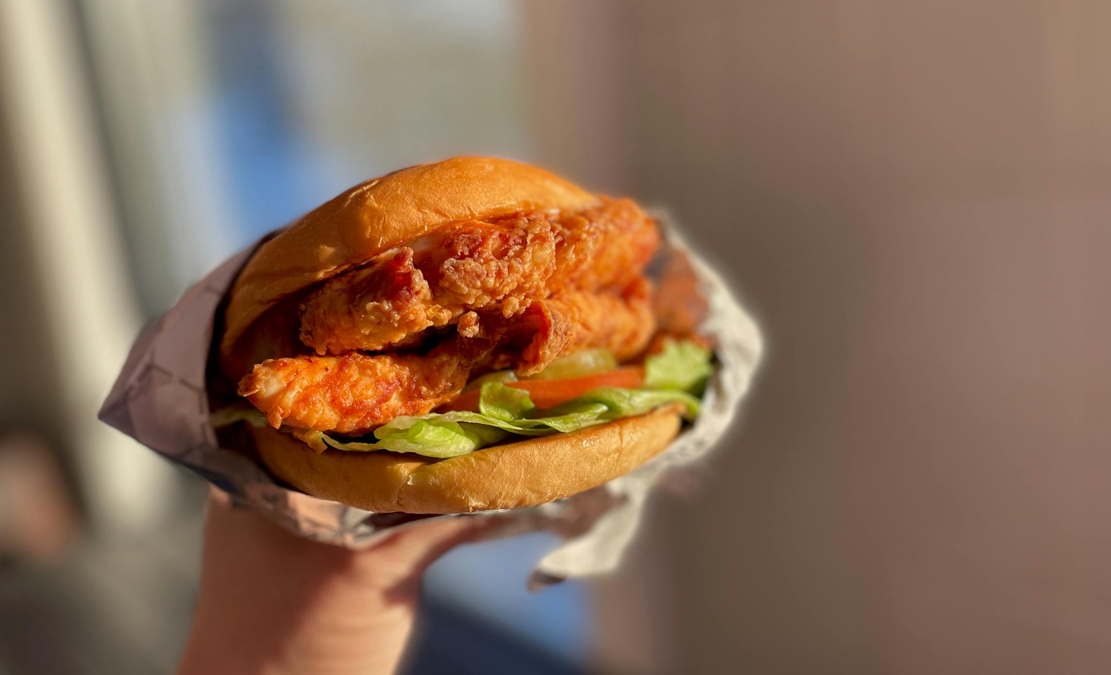 Deluxe Chicken Sandwich from Logan's on Lake Street