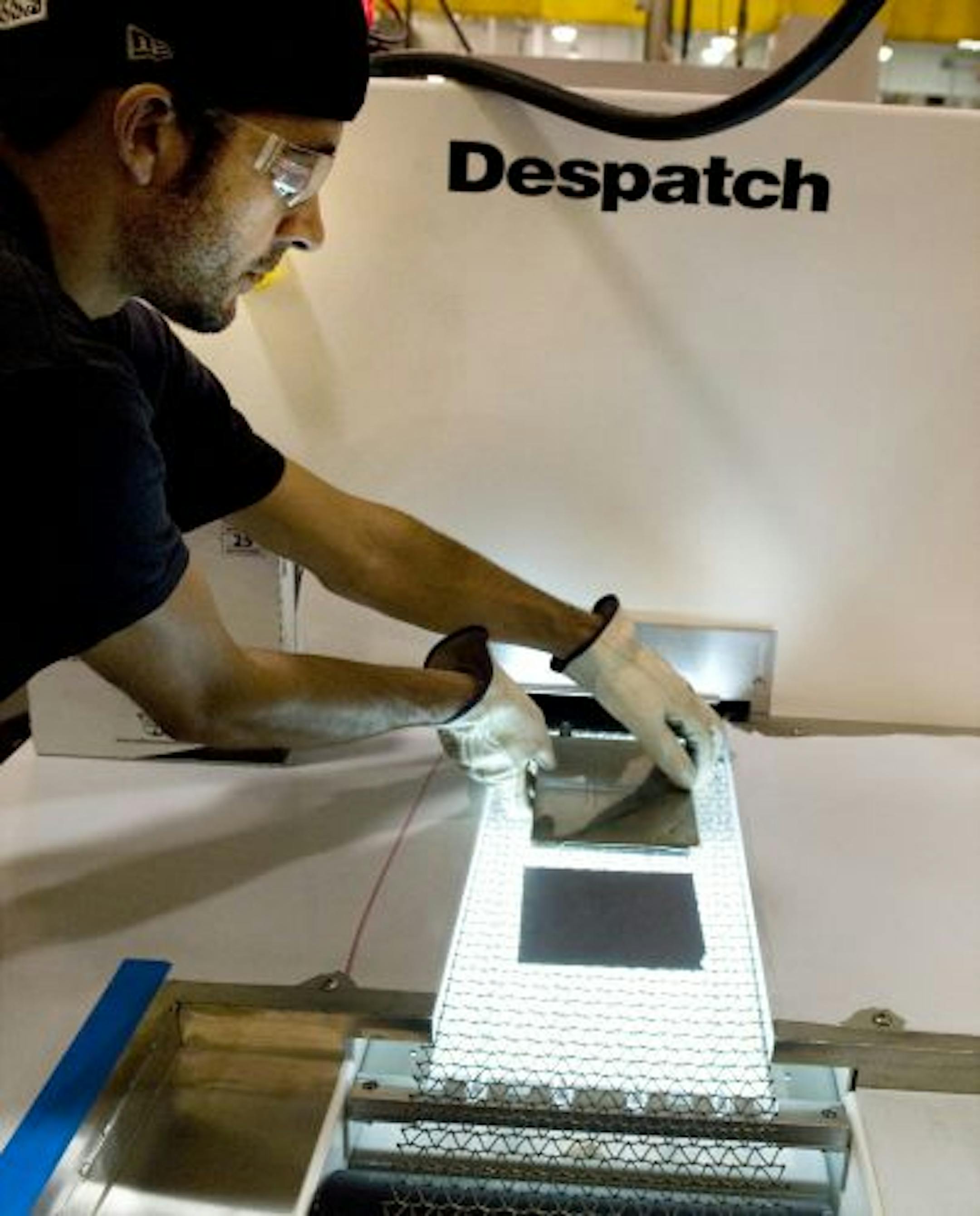 Joe Cashman sent an encased data recorder through one of Despatch Industries' firing furnaces.