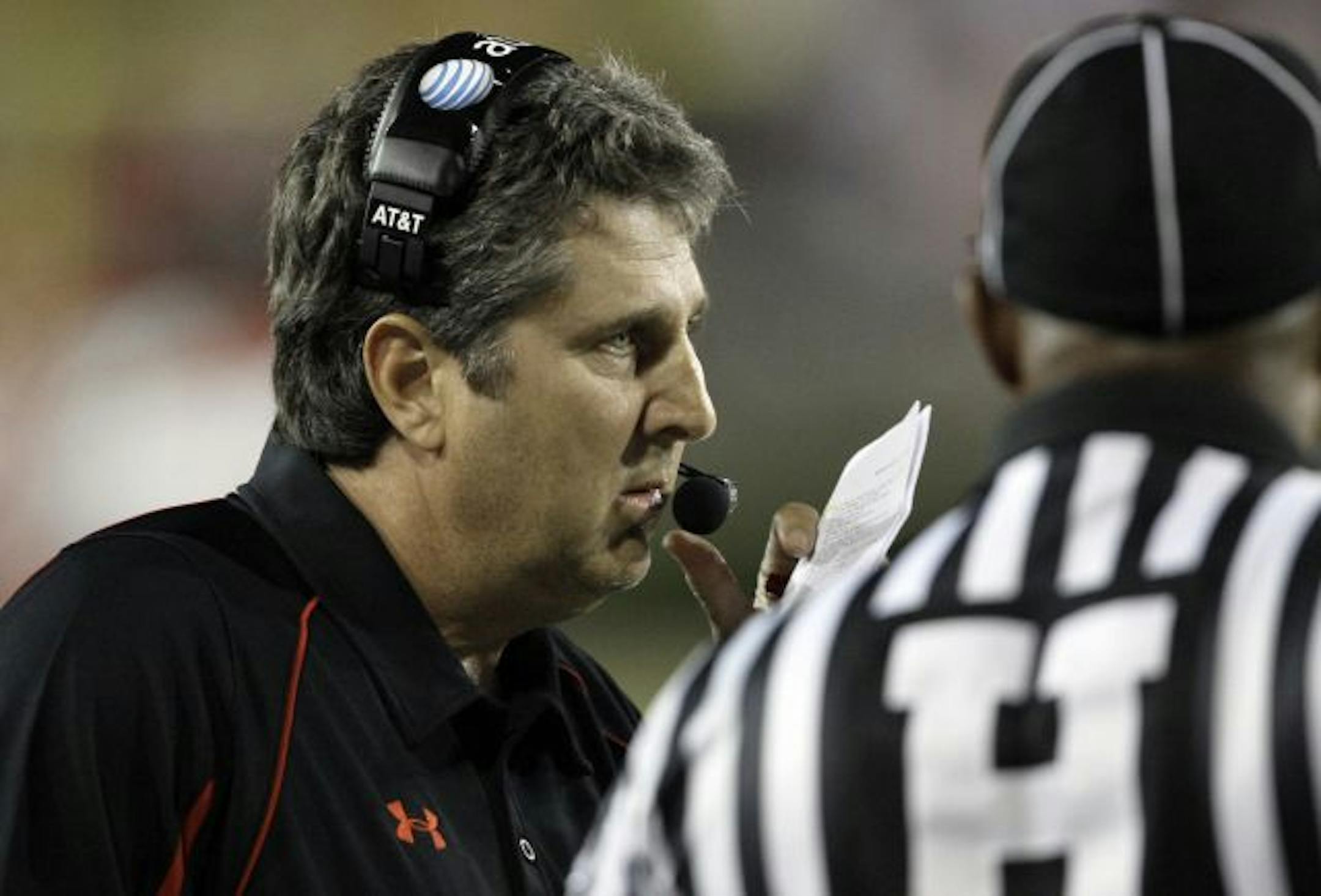 Texas Tech head coach Mike Leach.