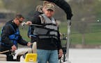 Gov. Tim Walz cast a line on Fountain Lake in Albert Lea during the 2019 Fishing Opener.