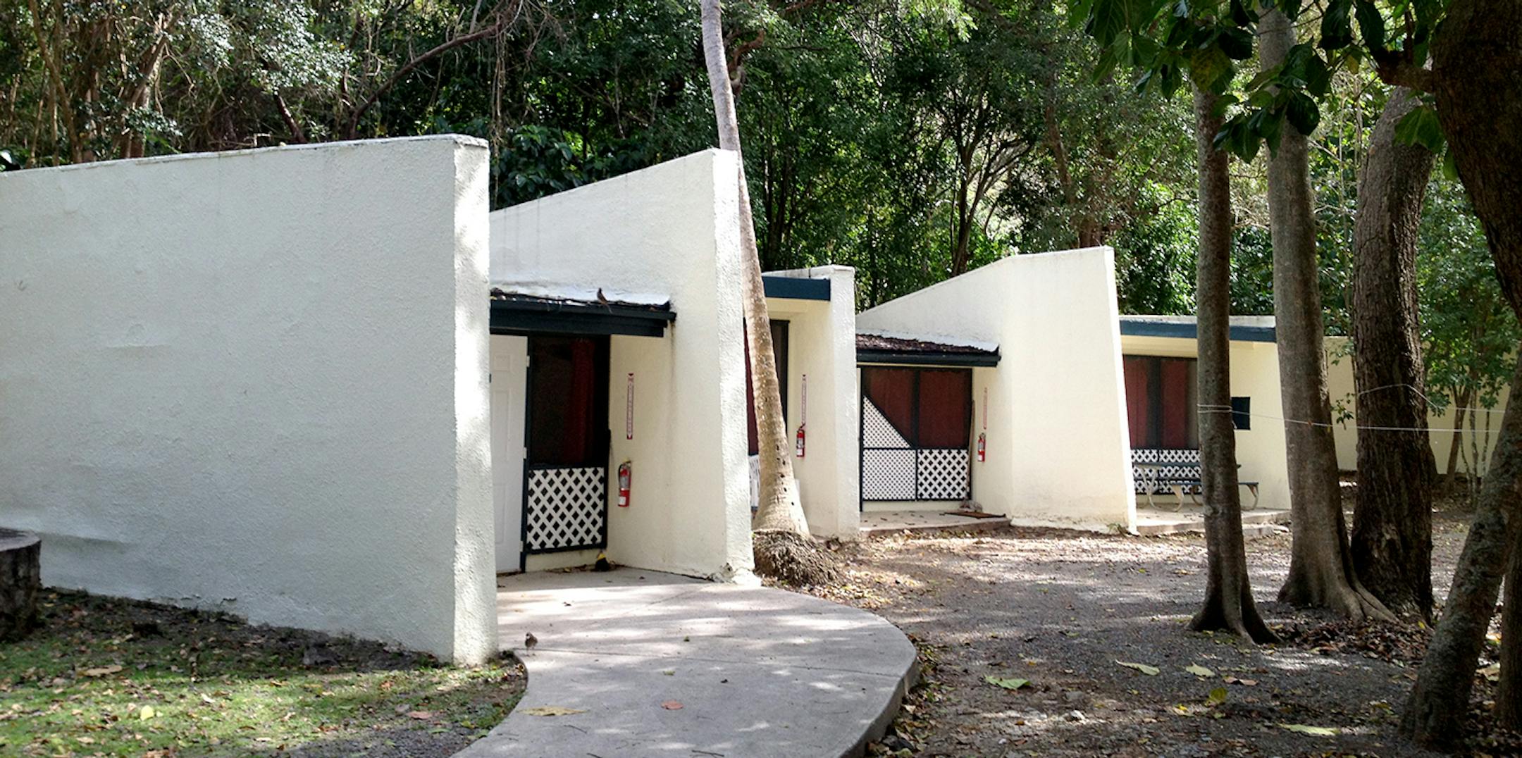 Basic motel units at Cinnamon Bay Campground, on St. John, in Virgin Islands National Park. Photo by Laura Zahn, special to the Star Tribune