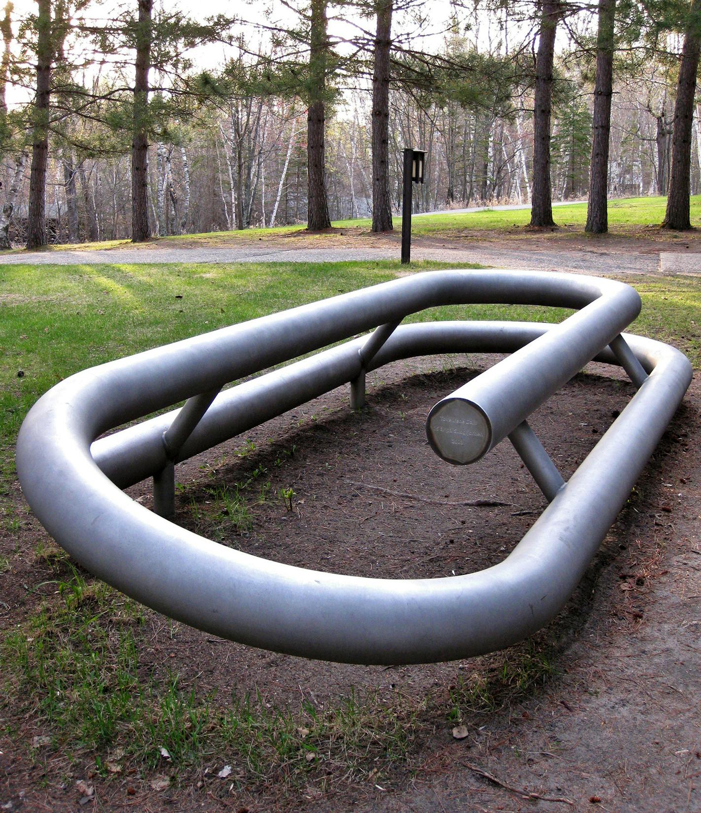 Giant paper clip at the Norwegian Concordia Language Village.