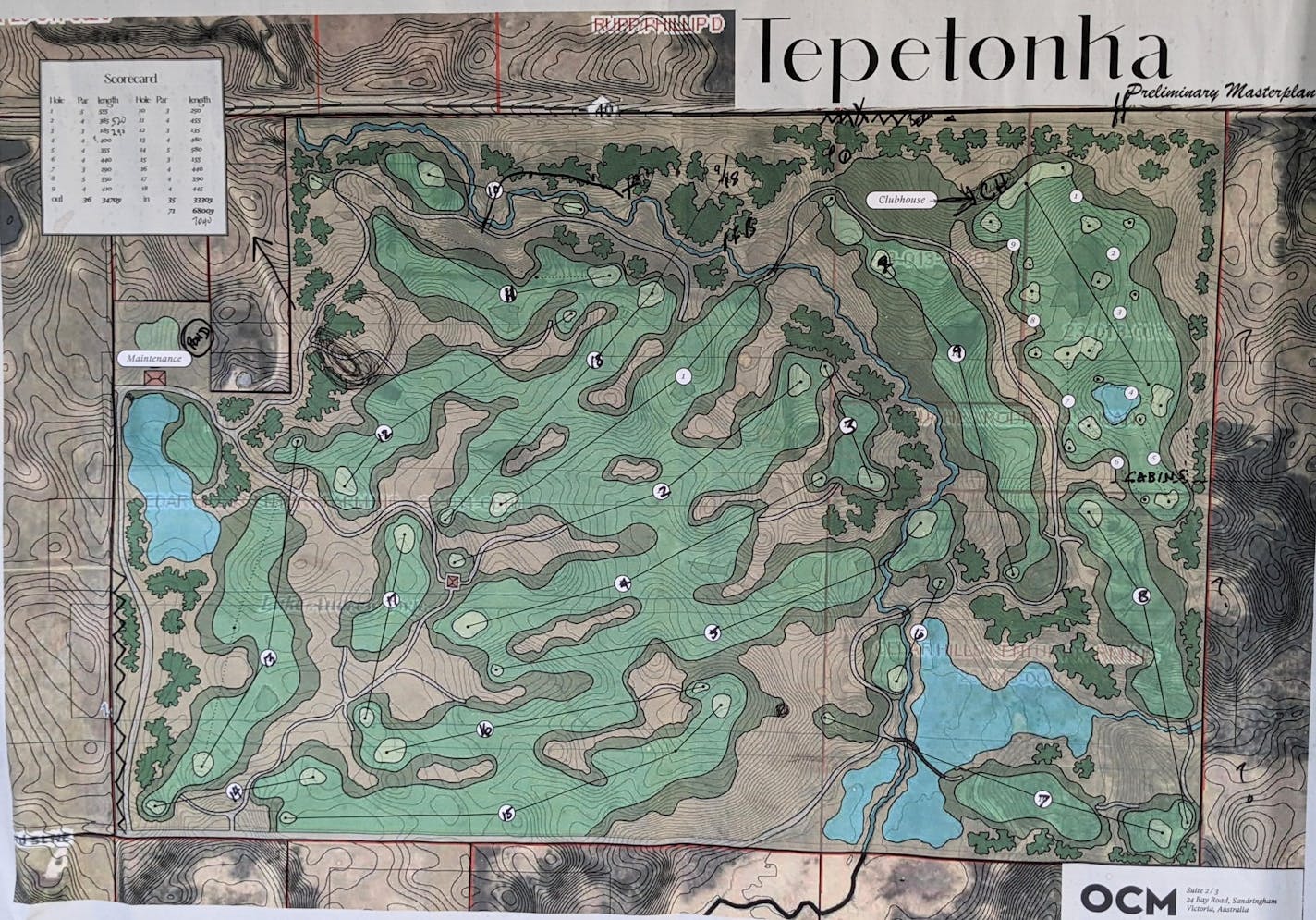 Tepetonka Club, for now, is a paper layout only. It's scheduled for a Summer, 2024 opening. (Jerry Zgoda/Star Tribune)