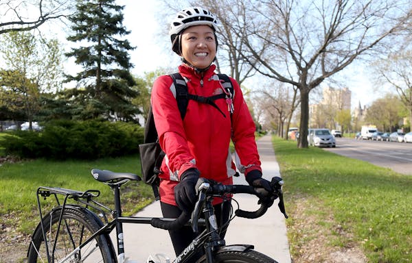 Yen Smith was among cyclists encountered in Minneapolis, talking about their lives and its impact.