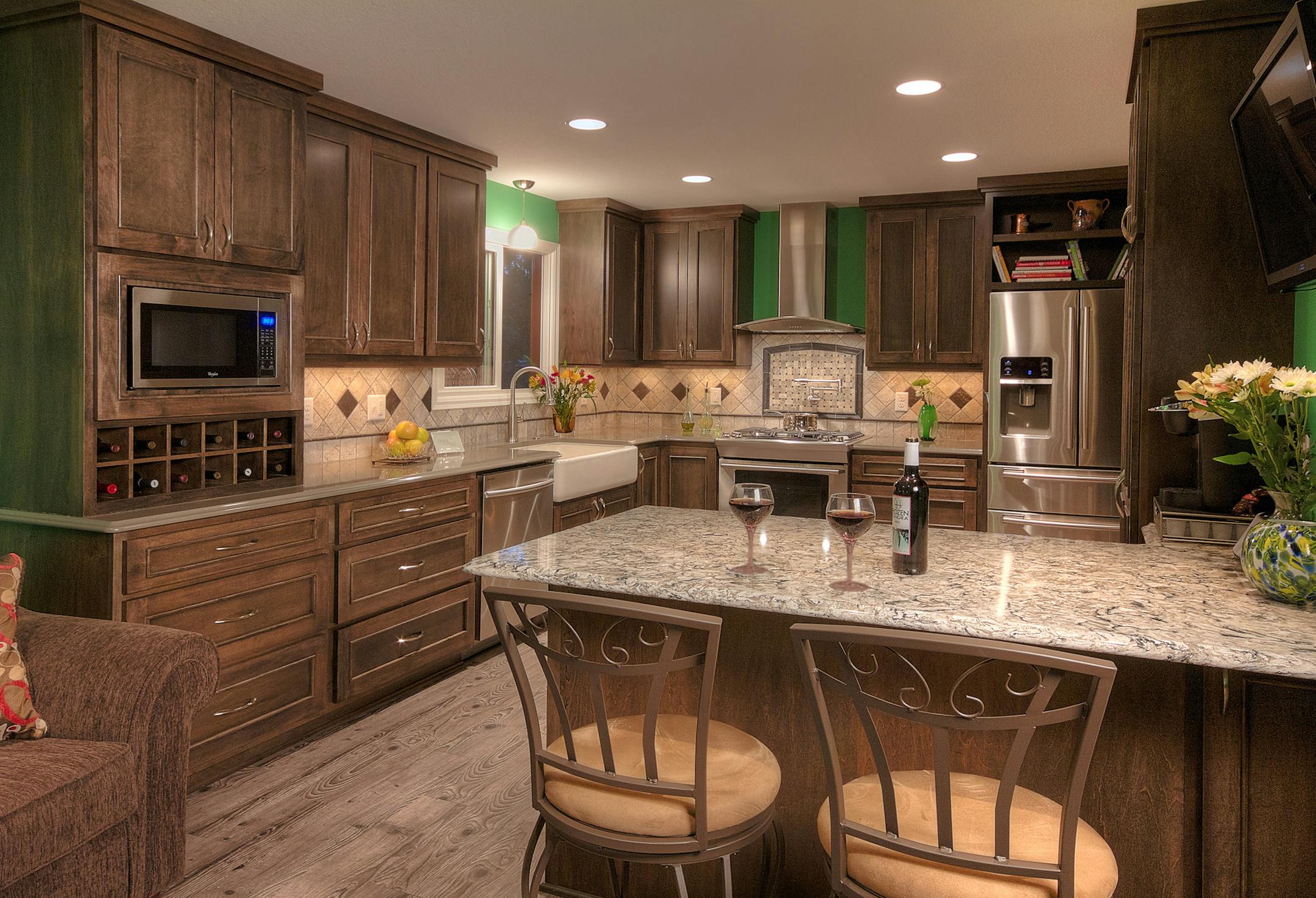 New kitchen in the Mike Ysbrand home by J.W. Williams Construction.