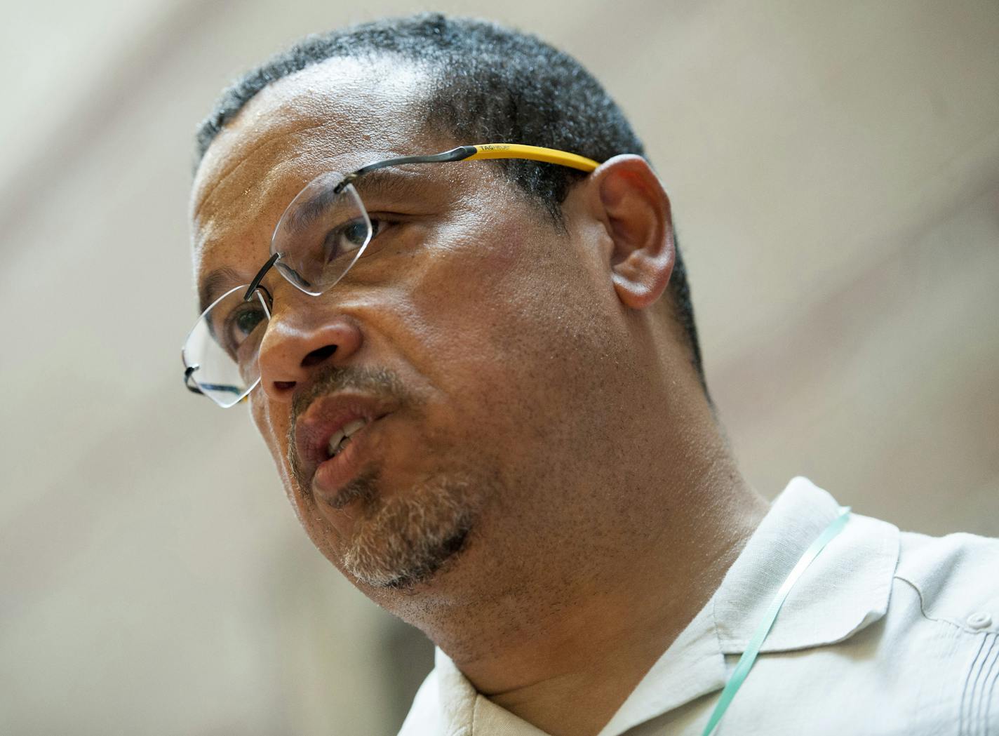 U.S. Rep. Keith Ellison on June 17, 2018, in Minneapolis. (Craig Lassig/Zuma Press/TNS)