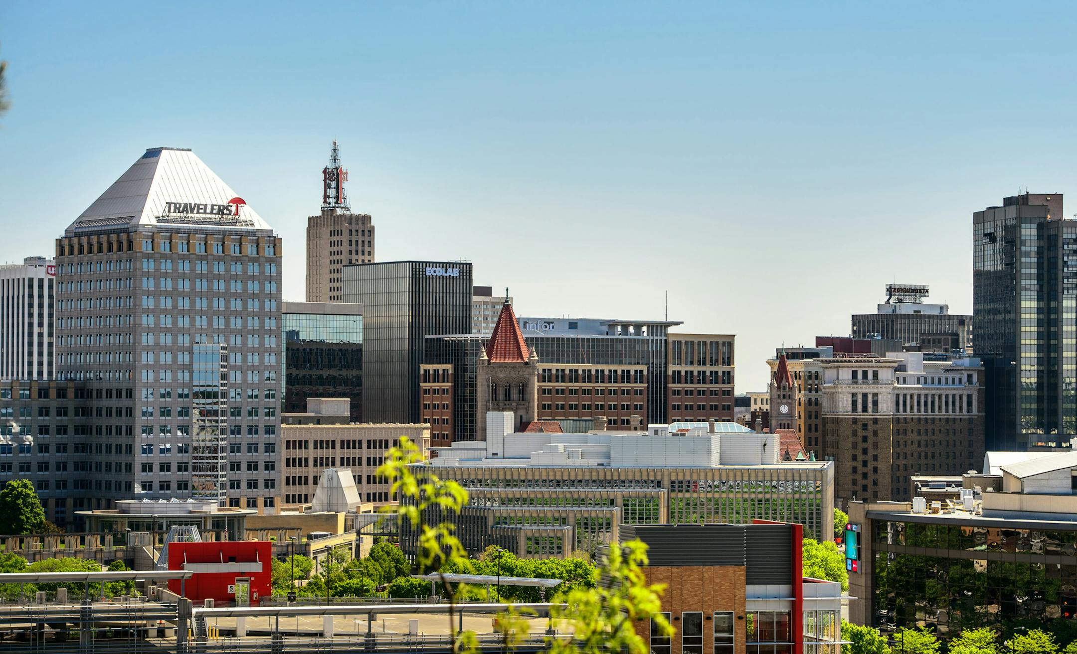 The St. Paul skyline. Seen from Cathedral of St. Paul. ] GLEN STUBBE * gstubbe@startribune.com , Thursday, May 21, 2015