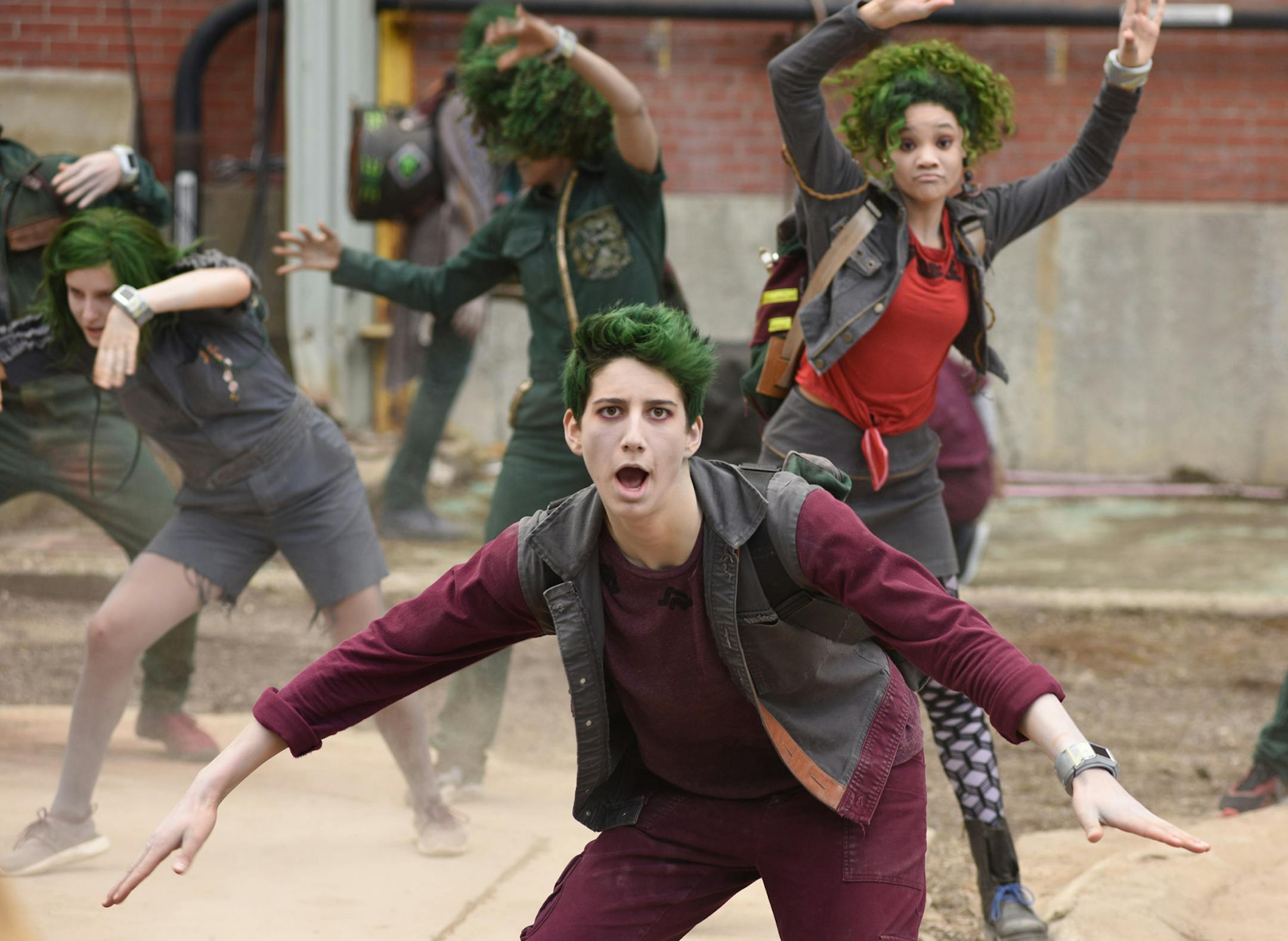 Milo Manheim and Kylee Russell in The Disney Channel Original Movie "Zombies. (Disney Channel/John Medland)