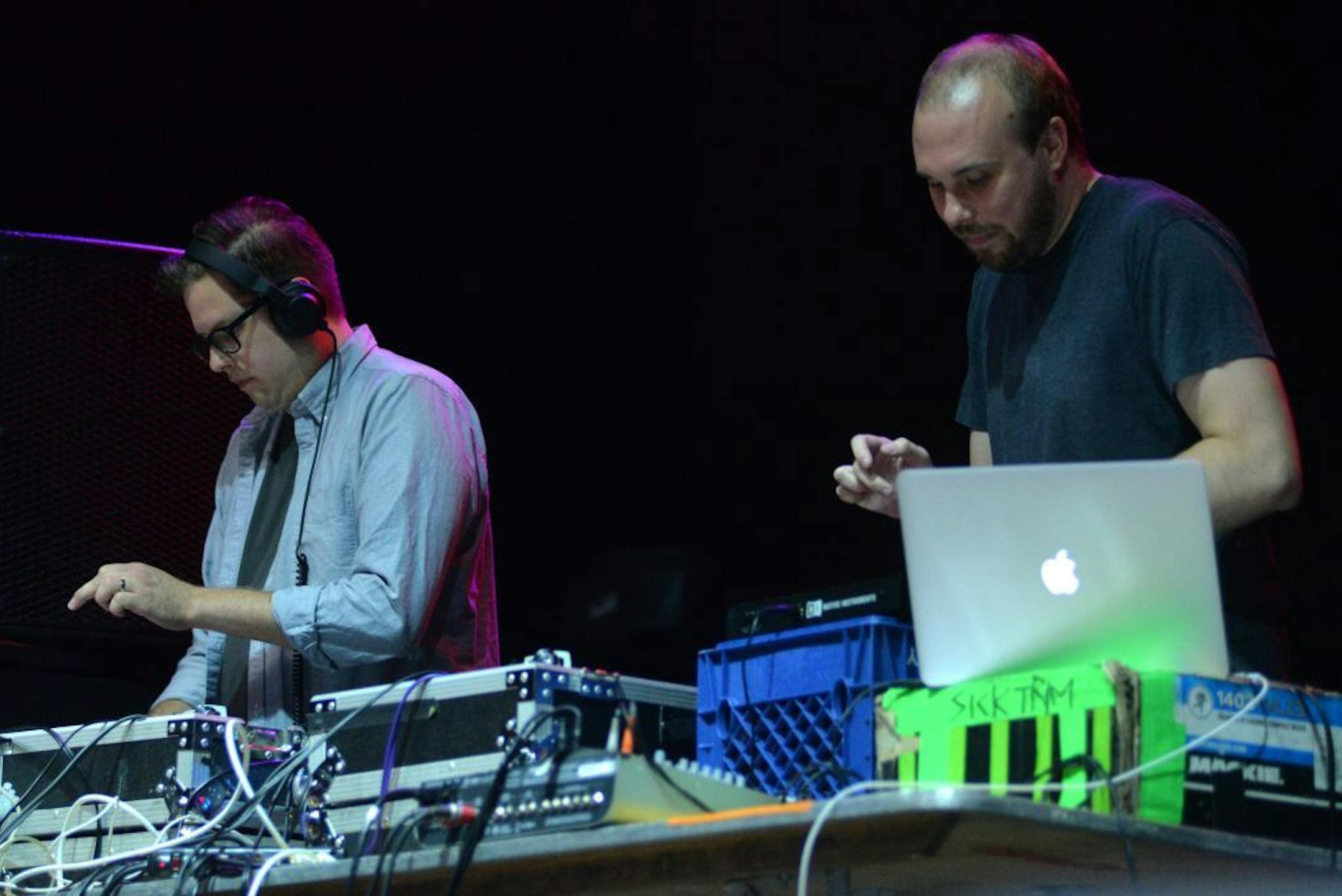 Doomtree's producers, Paper Tiger (left) and Lazerbeak performs at the 89.3 The Current sponsored MN Music On-A-Stick Thursday, August 30 at the Minnesota State Fair Grandstand.