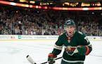 Wild defenseman Brad Hunt approached the bench to celebrate a goal in the third period vs. Montreal.