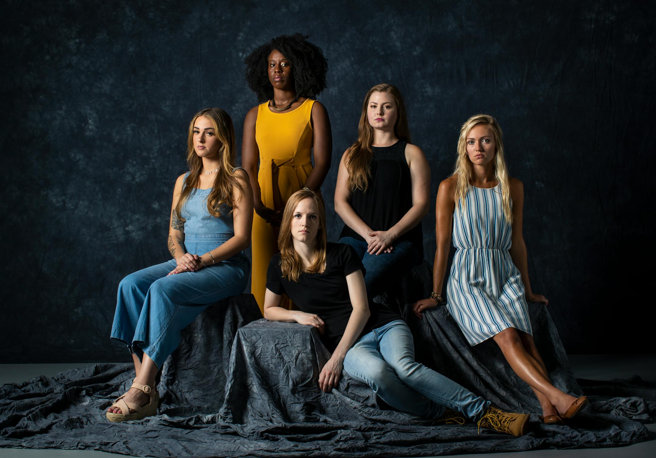 Women from the left Sarah Ortega, Florkime Payne, Melody Walton, Andrea Gram and Brooke Morath.